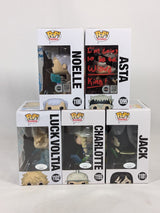 Black Clover Signed Bundle of 5 Funko Pop! Vinyl Figures