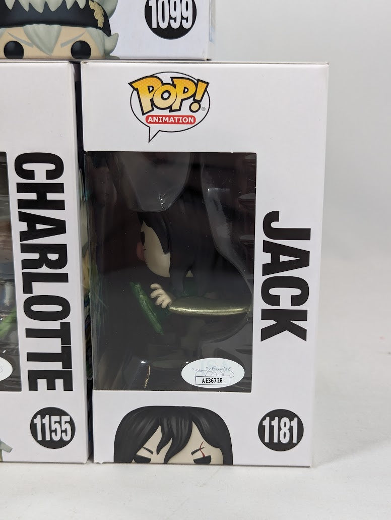 Black Clover Signed Bundle of 5 Funko Pop! Vinyl Figures
