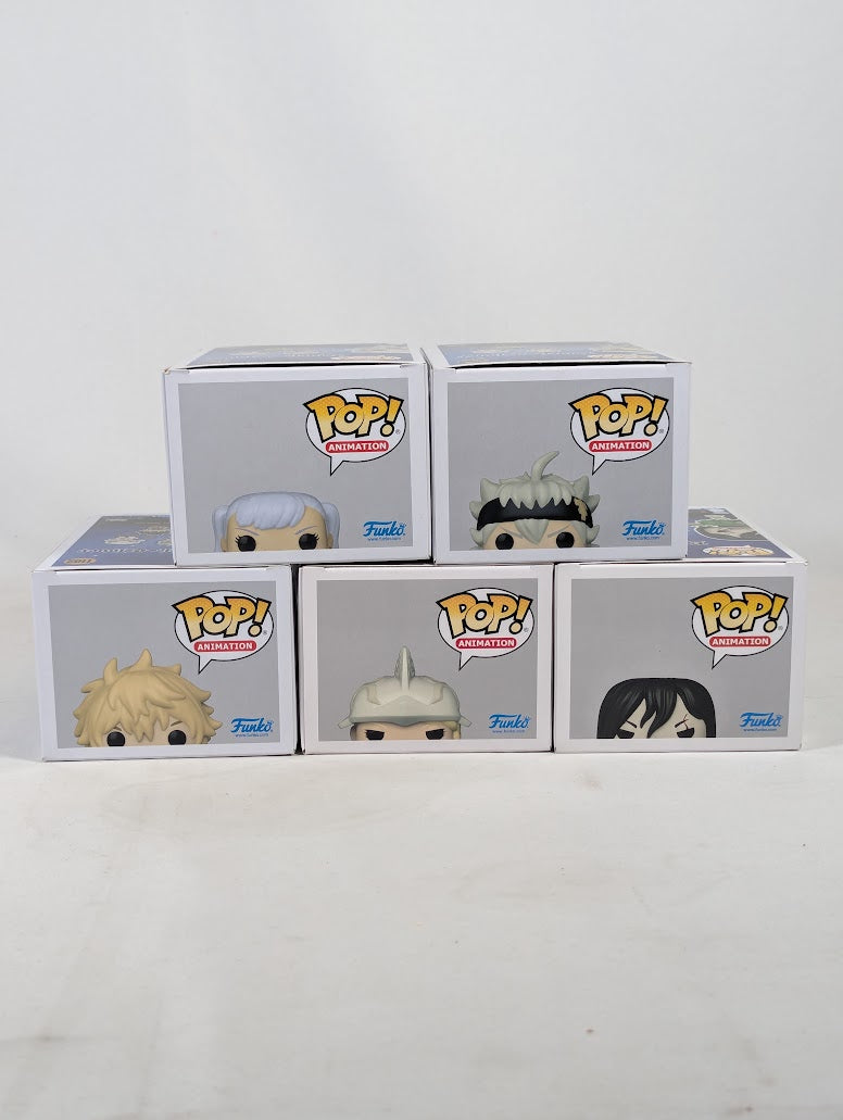 Black Clover Signed Bundle of 5 Funko Pop! Vinyl Figures