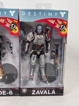 Destiny Ikora Rey, Cayde-6 & Zavala 2018 McFarlane Toys Bundle of 3 Action Figures (With Emblem DLC Codes)