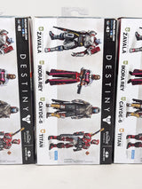 Destiny Ikora Rey, Cayde-6 & Zavala 2018 McFarlane Toys Bundle of 3 Action Figures (With Emblem DLC Codes)