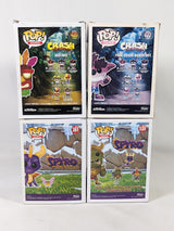 Crash Bandicoot & Spyro the Dragon Bundle of 4 Funko Pop! Vinyl Figures