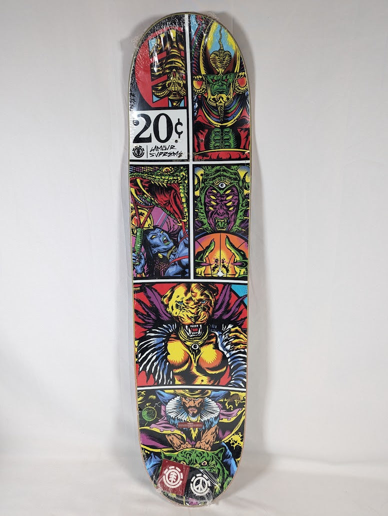Nyjah Huston Final Element Sakmet Disorder Skateboard Deck
