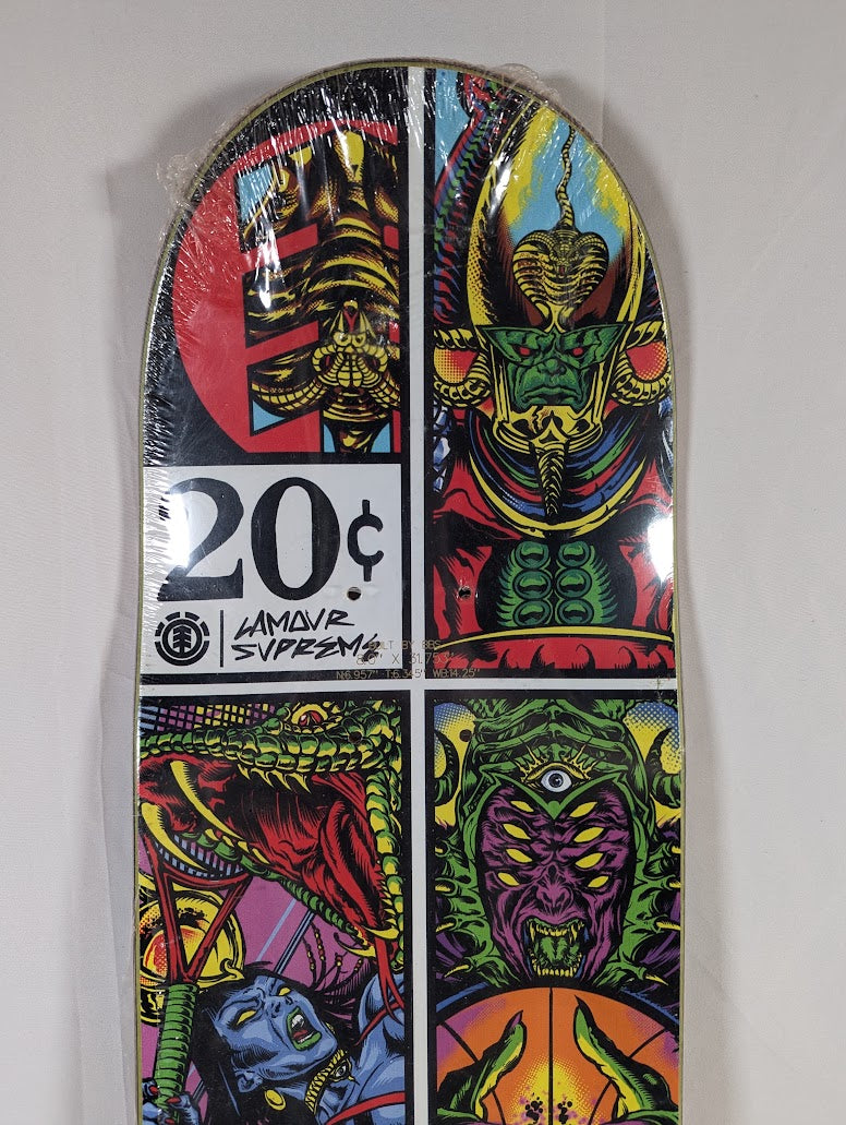 Nyjah Huston Final Element Sakmet Disorder Skateboard Deck