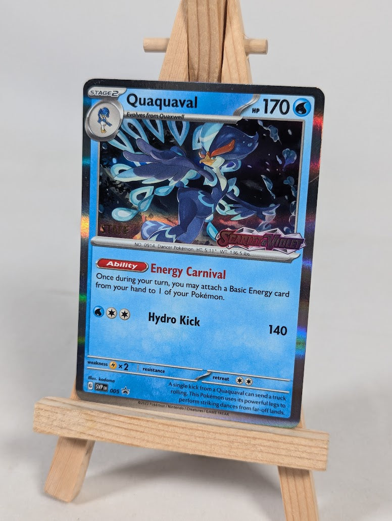 Pokemon Trading Card Game Quaquaval 005 (Staff Stamp) NM
