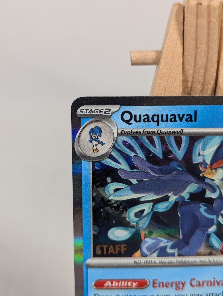 Pokemon Trading Card Game Quaquaval 005 (Staff Stamp) NM