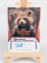 Upper Deck Trading Card Marvel The Guardians of the Galaxy Holiday Special Signature Sensations Signed by Bradley Cooper