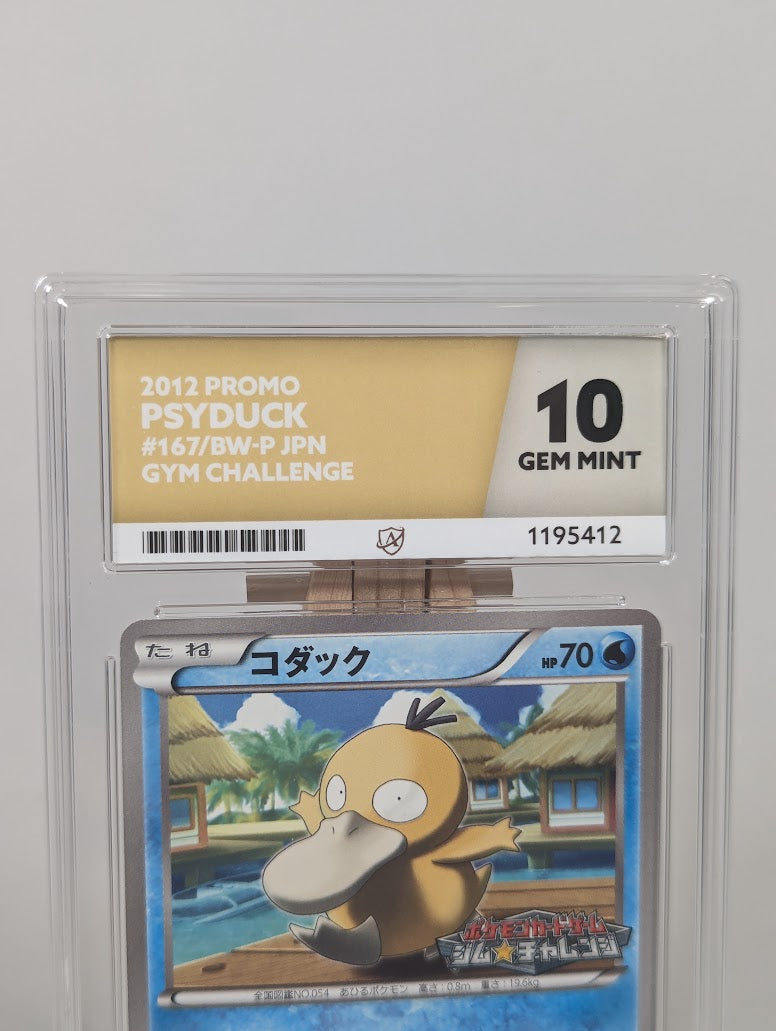 Pokemon Trading Card Game Psyduck 167/BW-P (JP) Graded ACE 10