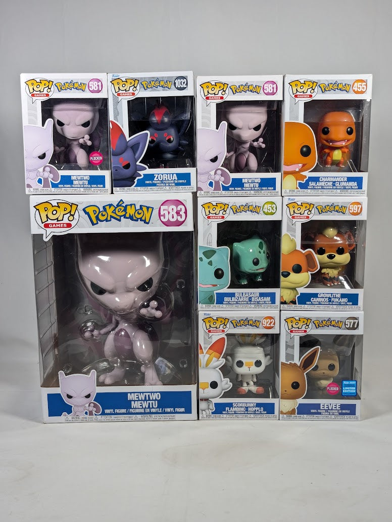 Pokemon Bundle of 9 Funko Pop! Vinyl Figures