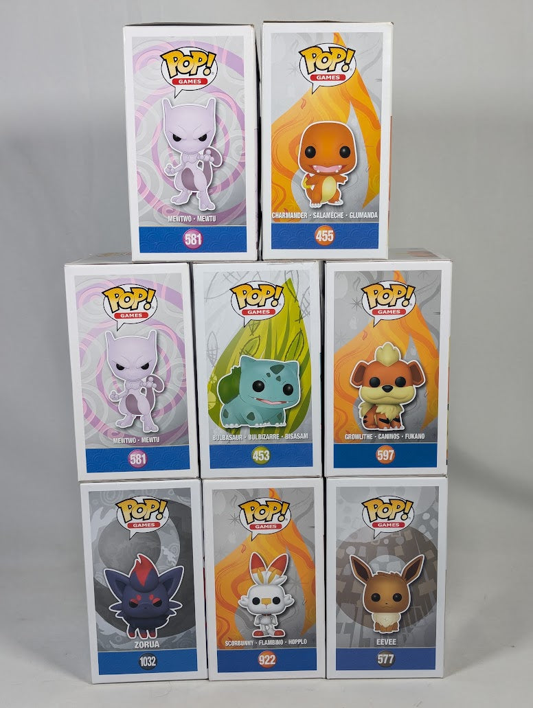 Pokemon Bundle of 9 Funko Pop! Vinyl Figures