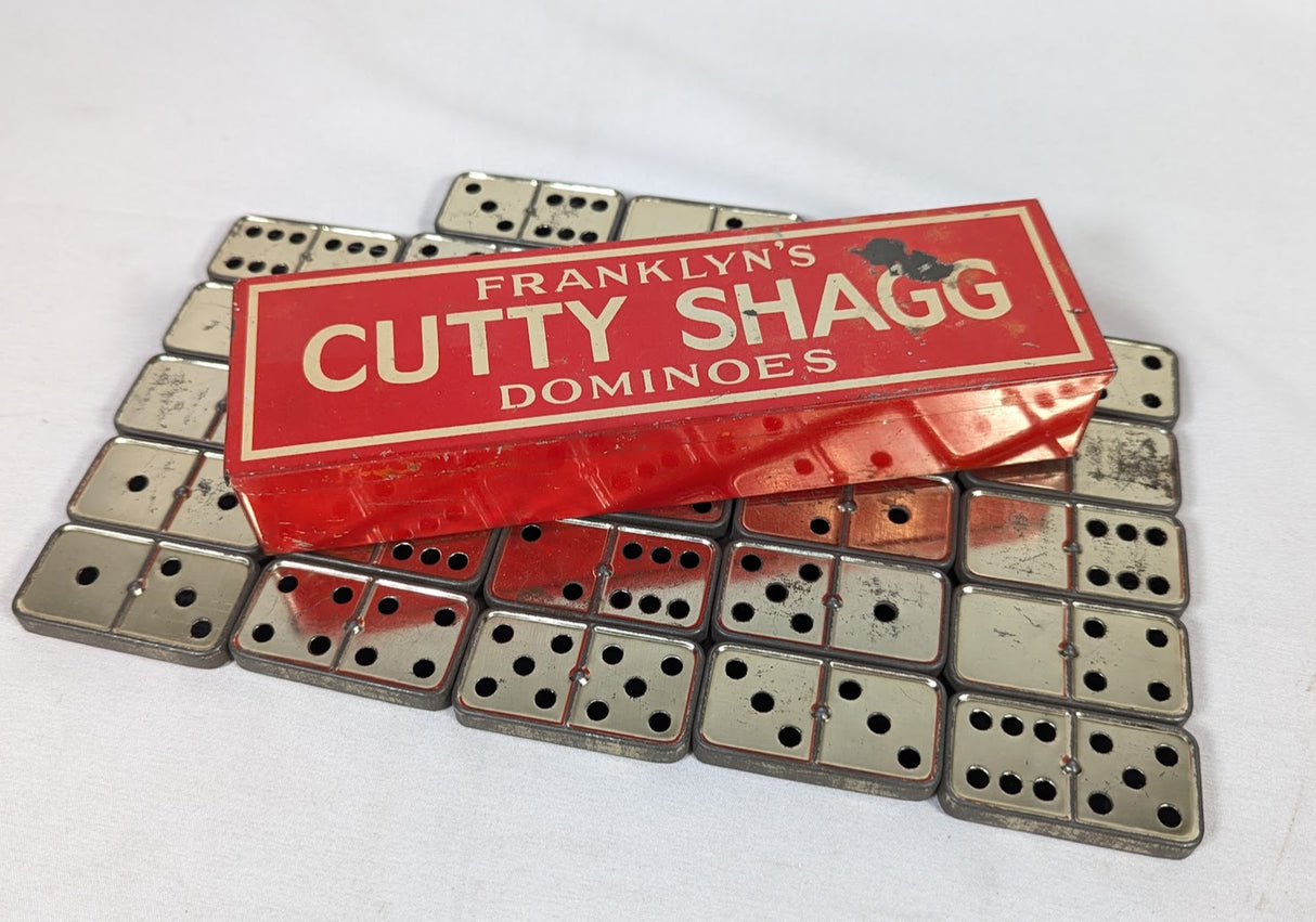 Vintage Advertising Franklyn's Cutty Shagg 1933 Metallic Dominoes