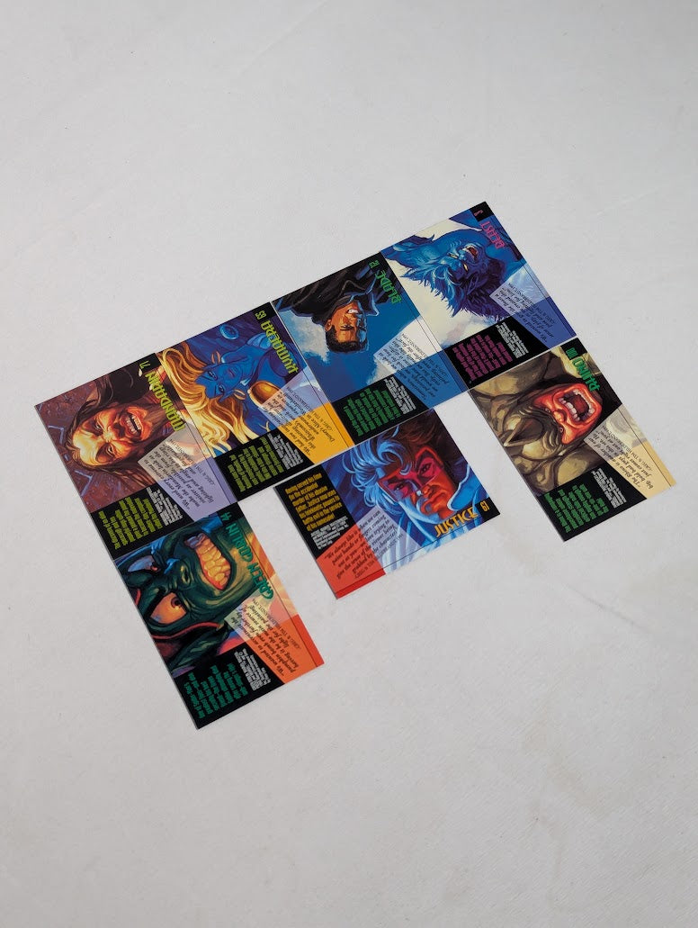 Marvel Masterpieces 1994 Gold Foil Signature Series Bundle of 7 Trading Cards