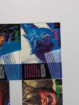 Marvel Masterpieces 1994 Gold Foil Signature Series Bundle of 7 Trading Cards