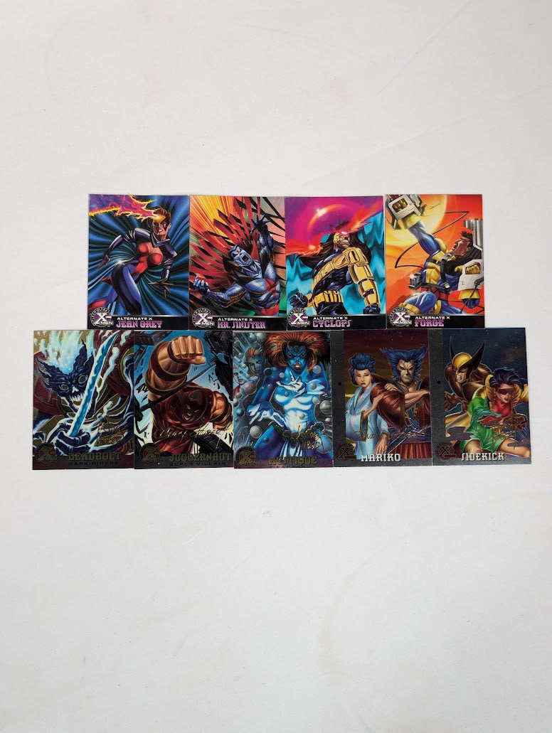 Marvel Fleer 1995 Ultra X-Men Bundle of 9 Trading Cards