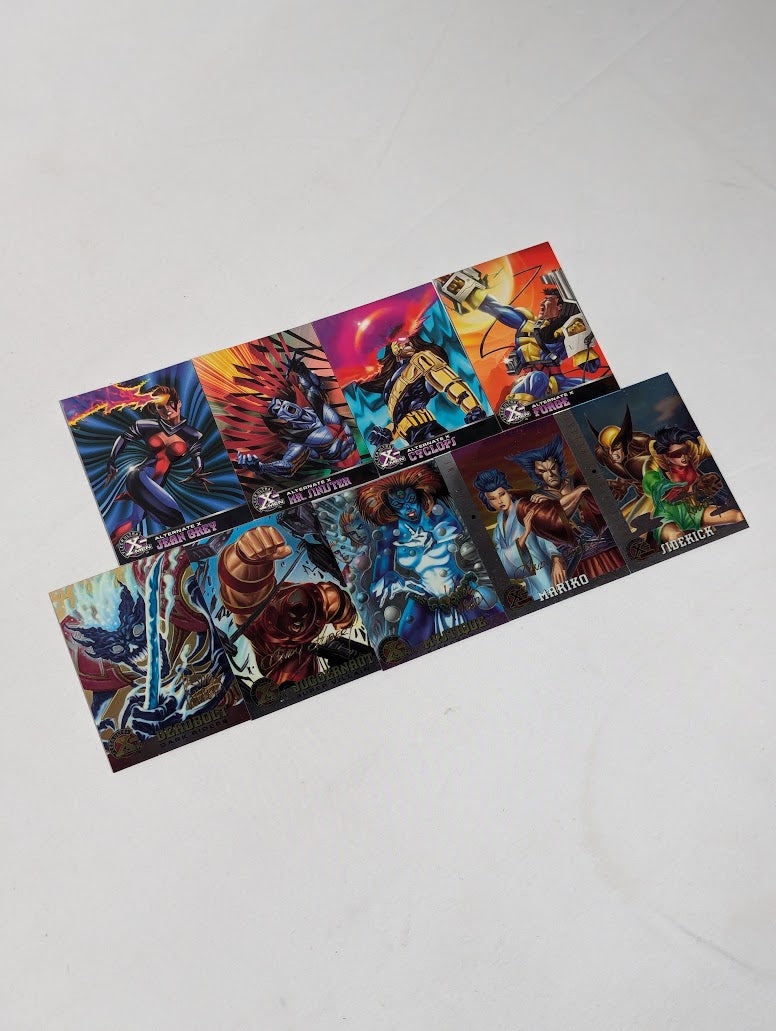 Marvel Fleer 1995 Ultra X-Men Bundle of 9 Trading Cards