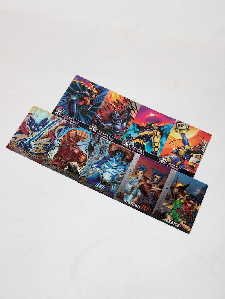 Marvel Fleer 1995 Ultra X-Men Bundle of 9 Trading Cards