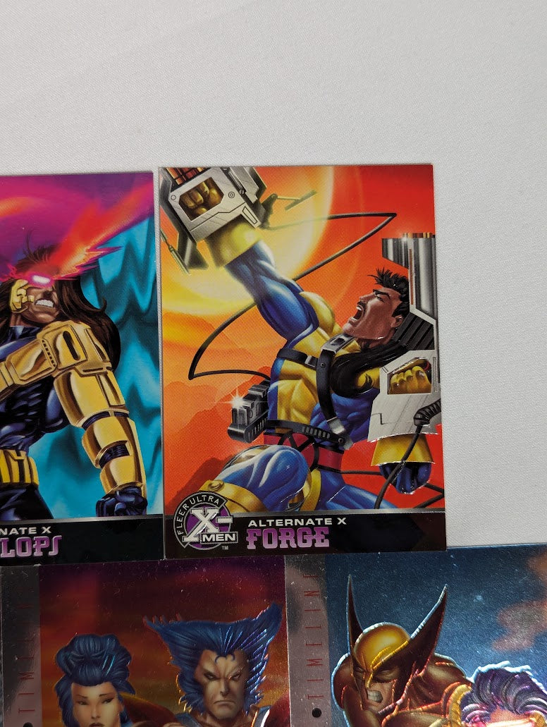 Marvel Fleer 1995 Ultra X-Men Bundle of 9 Trading Cards