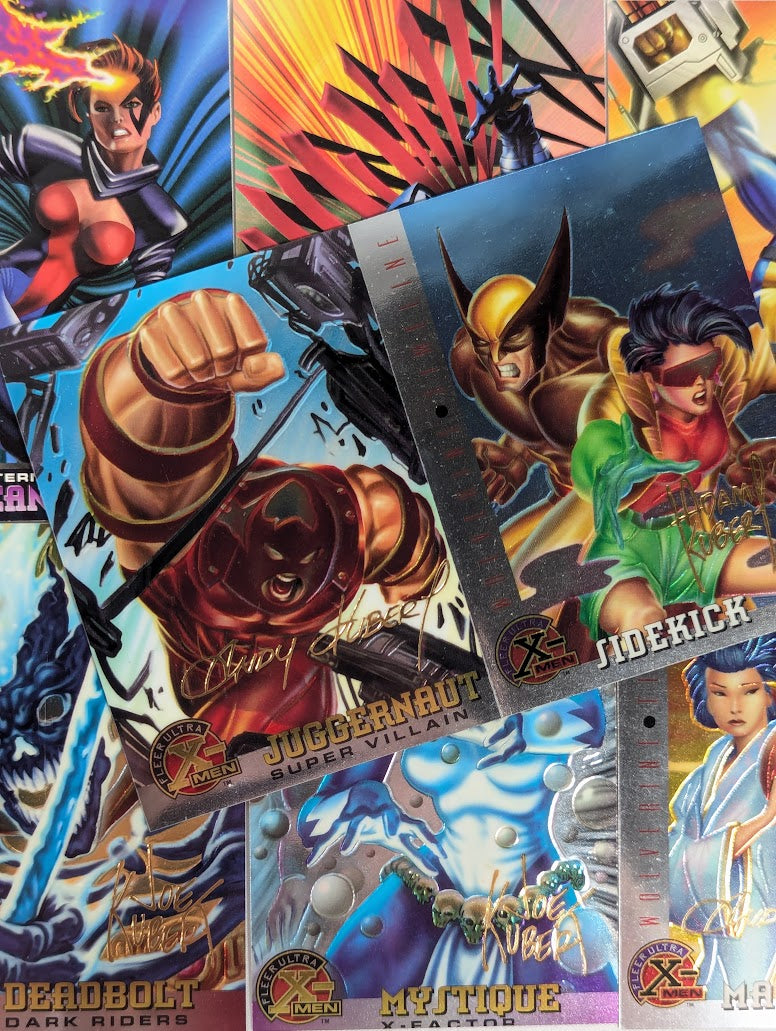 Marvel Fleer 1995 Ultra X-Men Bundle of 9 Trading Cards