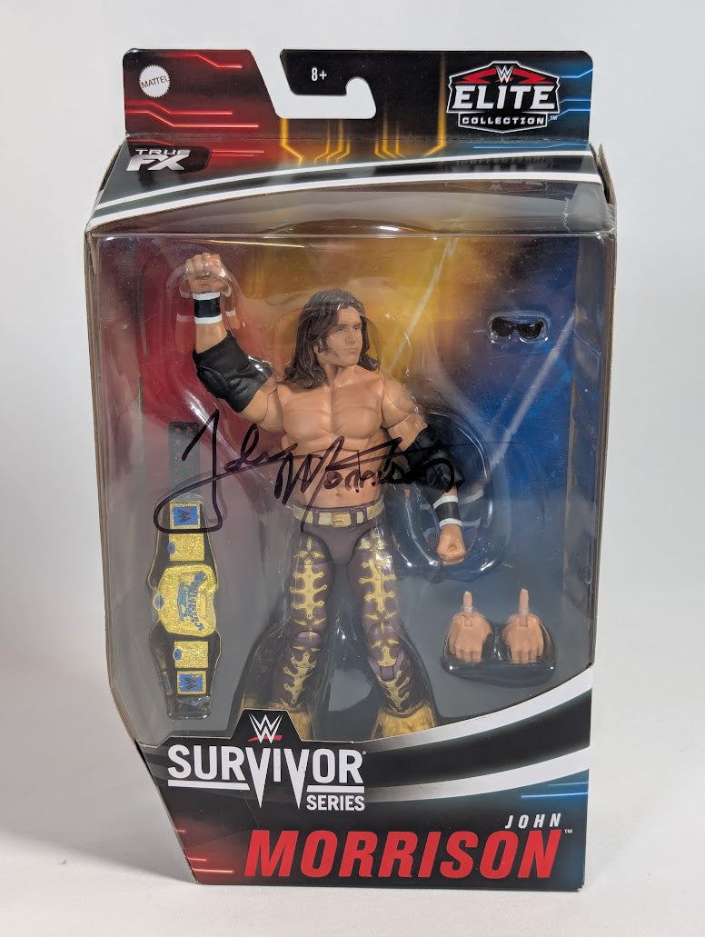 WWE Survivor Series John Morrison 2020 Mattel Action Figure Signed by John Morrison