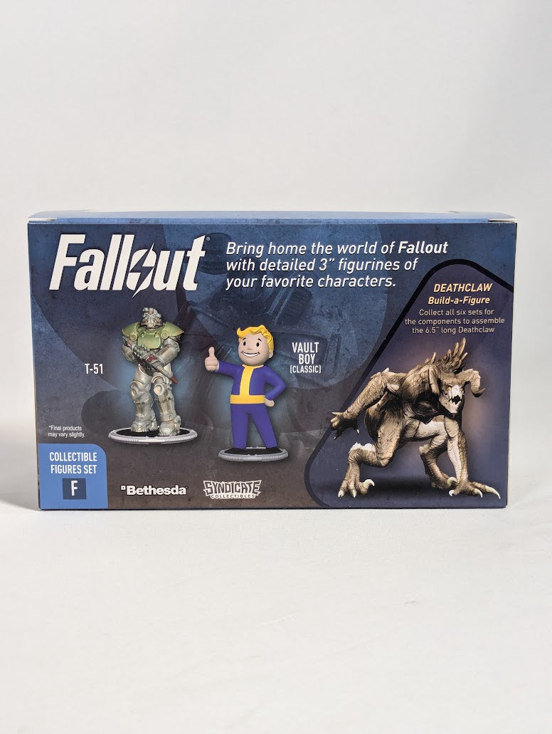 Fallout T-51 Power Armor & Vault Boy (Classic) 7cm Collectible Figures Set F