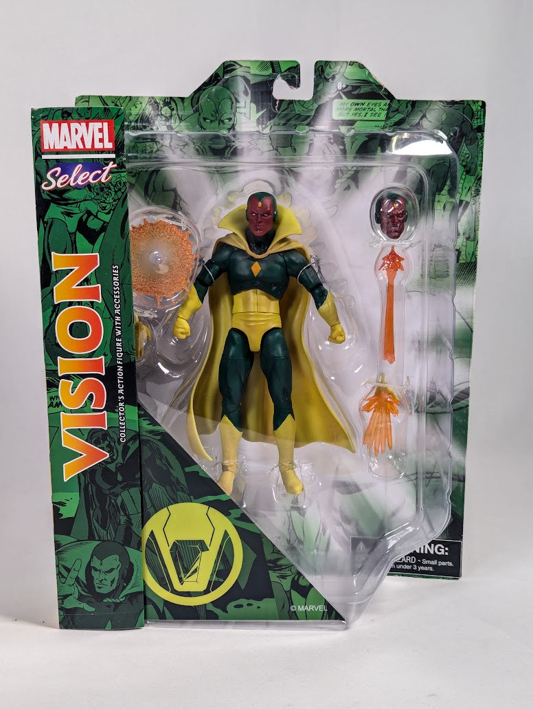 Marvel Select Vision Diamond Select 2022 Collector's Action Figure With Accessories