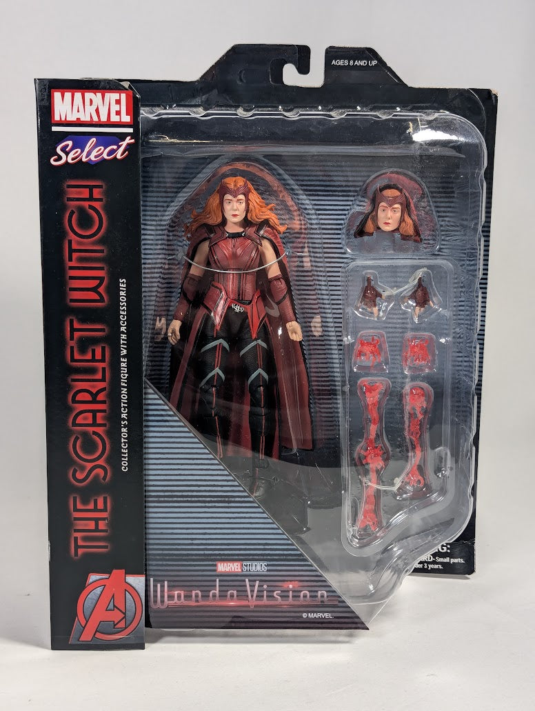 Marvel Select The Scarlet Witch Diamond Select 2021 Collector's Action Figure With Accessories