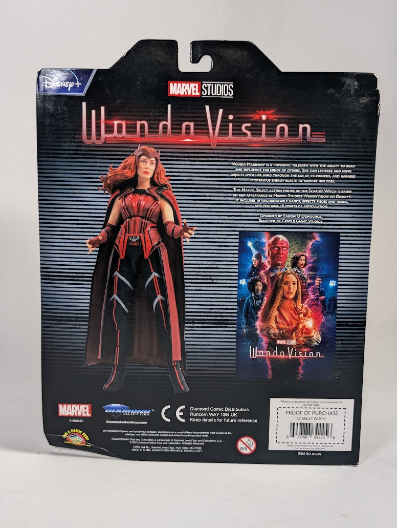 Marvel Select The Scarlet Witch Diamond Select 2021 Collector's Action Figure With Accessories