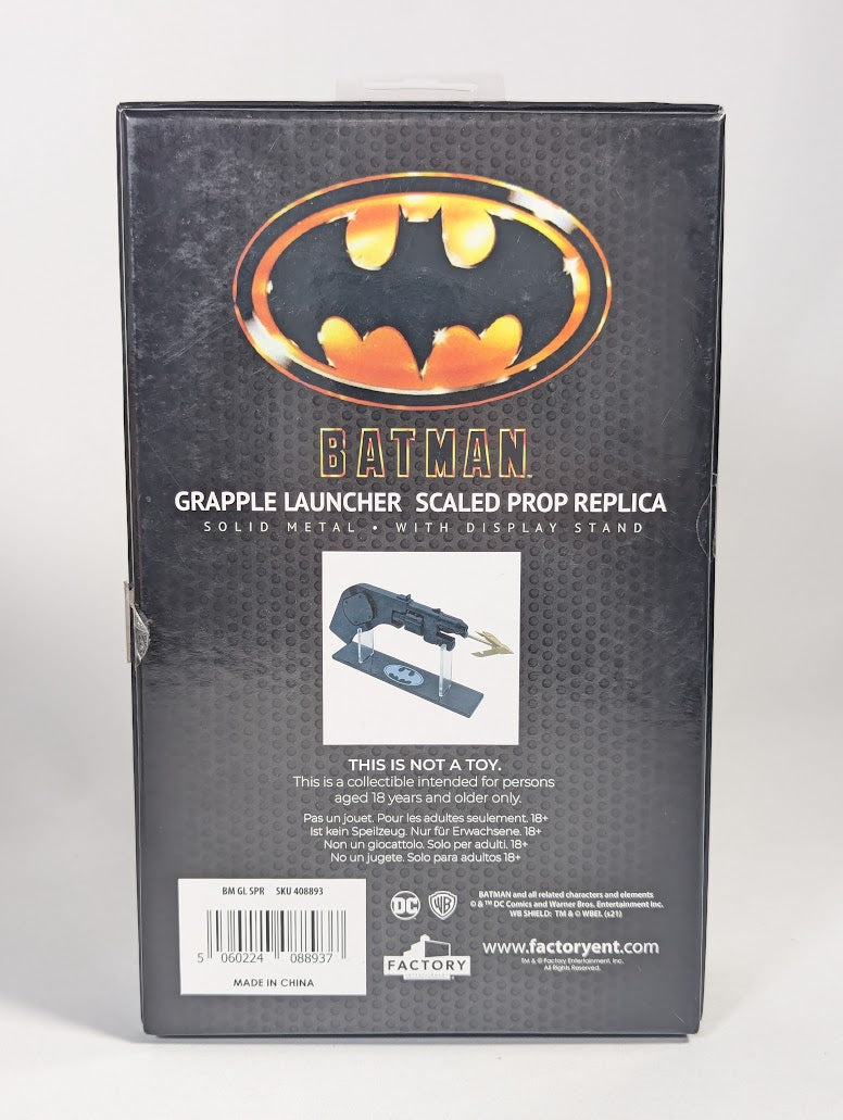 DC Comics Batman 1989 Grapple Launcher Factory Entertainment 2022 Scaled Prop Replica