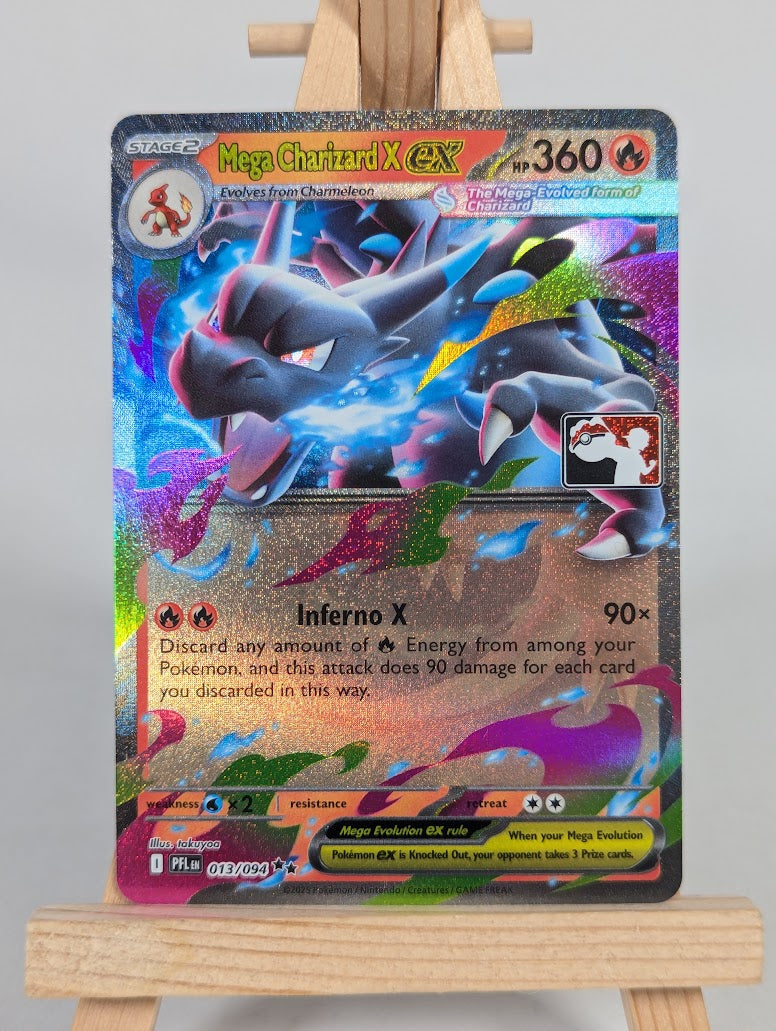 Pokemon Trading Card Game Mega Charizard X 013/094 Phantasmal Flames Play! Stamp NM