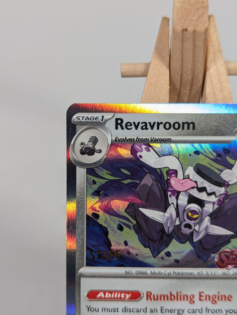 Pokemon Trading Card Game Revavroom 008 Scarlet & Violet Promo Staff Stamp LP+