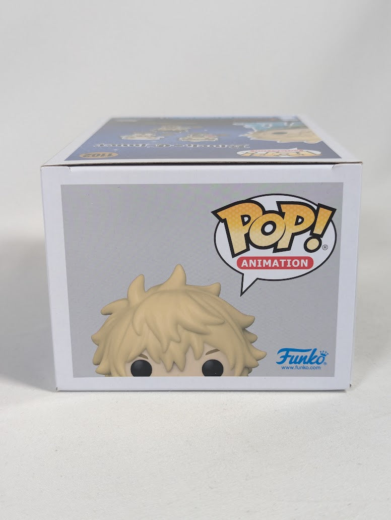Black Clover Luck Voltia (Chase) (Glow in the Dark) (AAA Anime Exclusive) Funko Pop! Vinyl Figure #1102 Signed by Justin Briner
