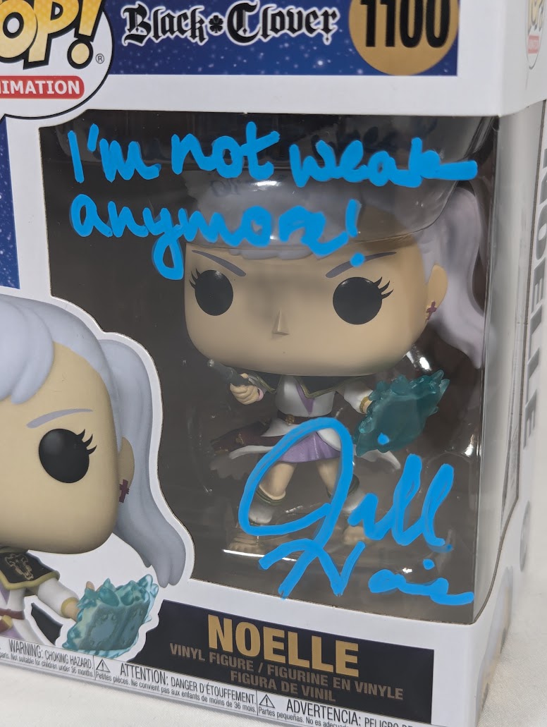 Black Clover Noelle Funko Pop! Vinyl Figure #1100 Signed by Jill Harris