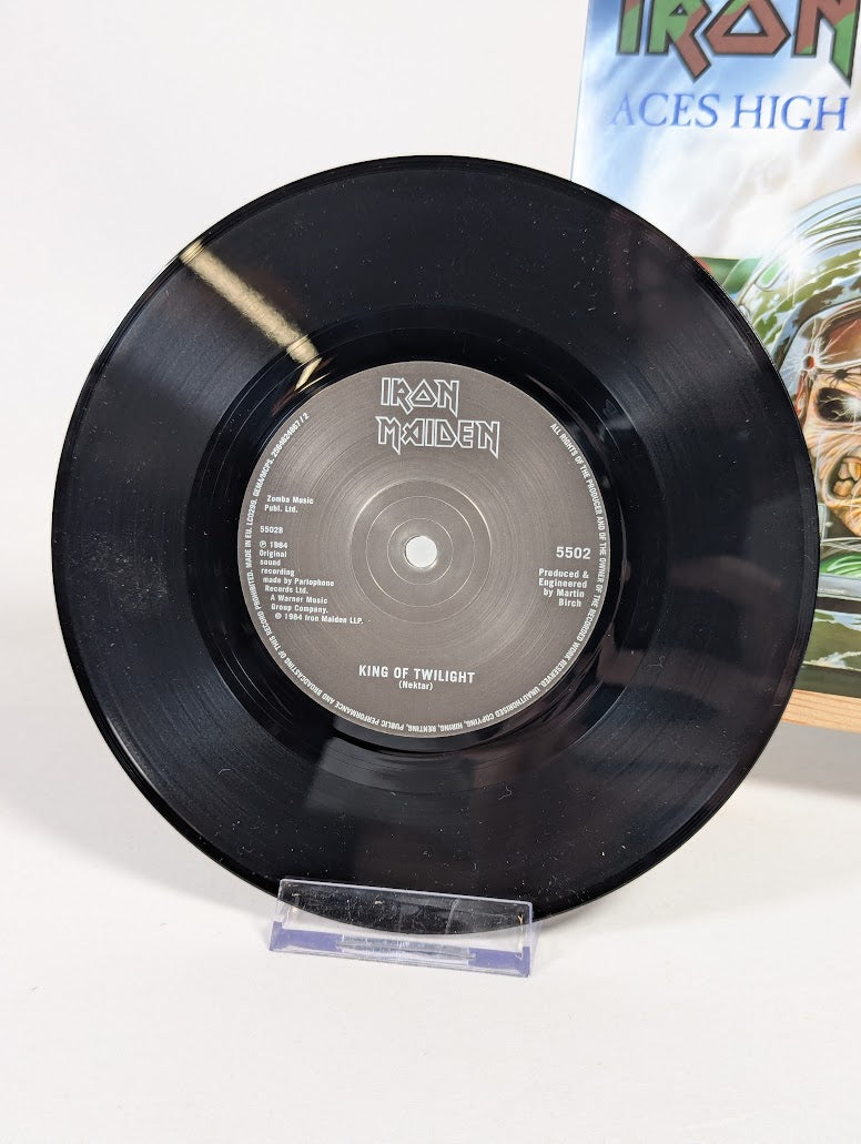 Iron Maiden Aces High 7" Vinyl Record (2014 Parlophone Reissue)