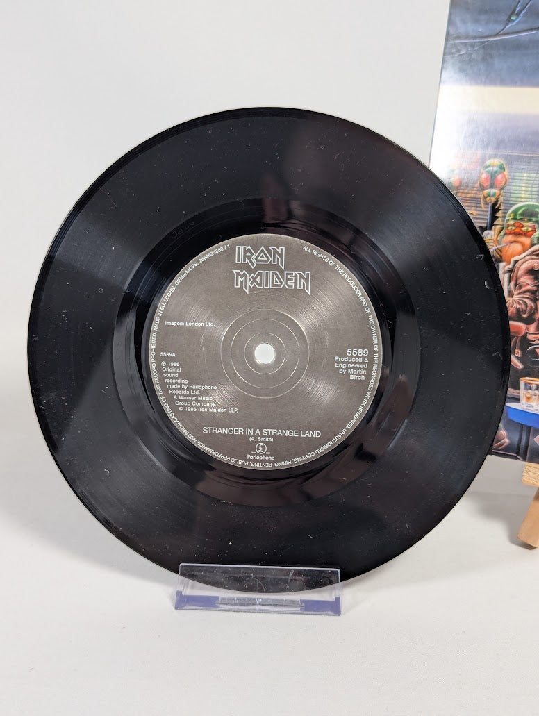 Iron Maiden Stranger in a Strange Land 7" Vinyl Record (2014 Parlophone Reissue)