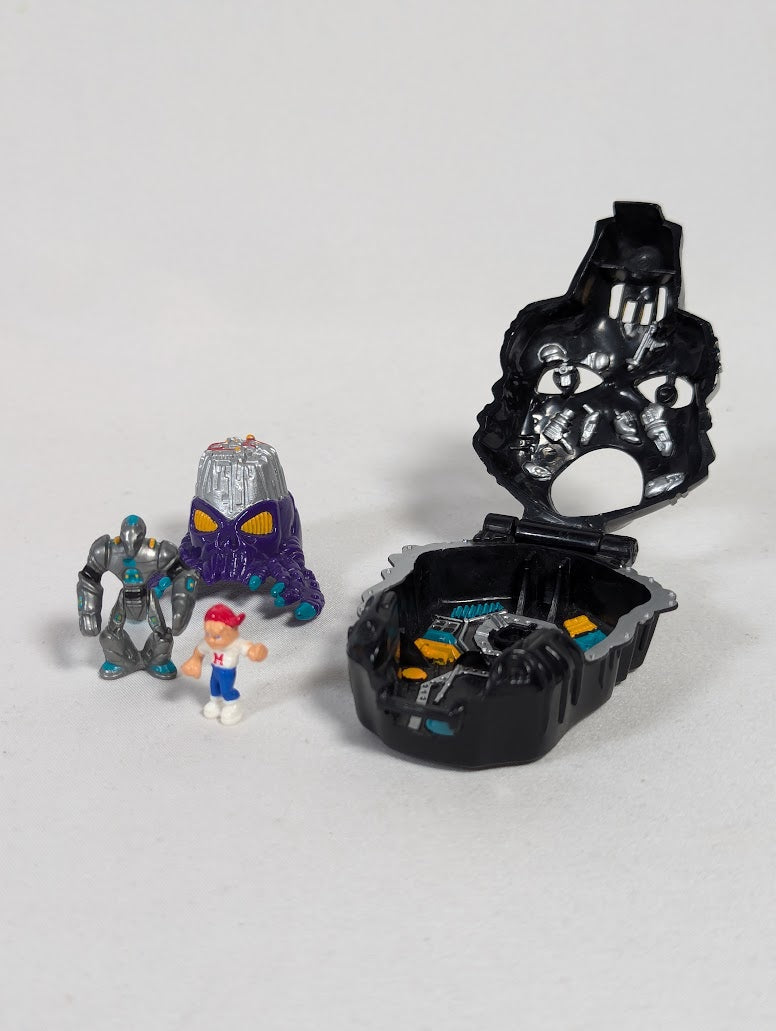 Mighty Max Nuke Ranger, Robot Invader & Sea Squirm Bluebird Toys 1992 Horror Heads Playset Bundle