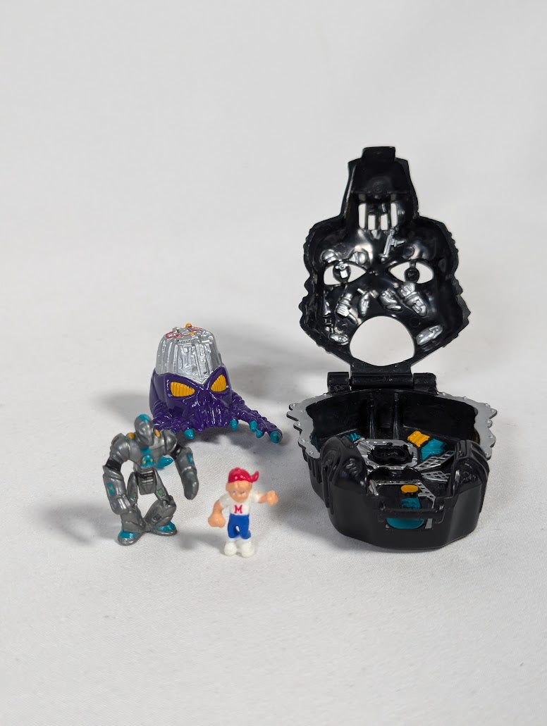 Mighty Max Nuke Ranger, Robot Invader & Sea Squirm Bluebird Toys 1992 Horror Heads Playset Bundle