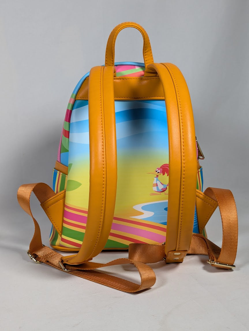Disney The Three Caballeros Beach Scene Loungefly Backpack