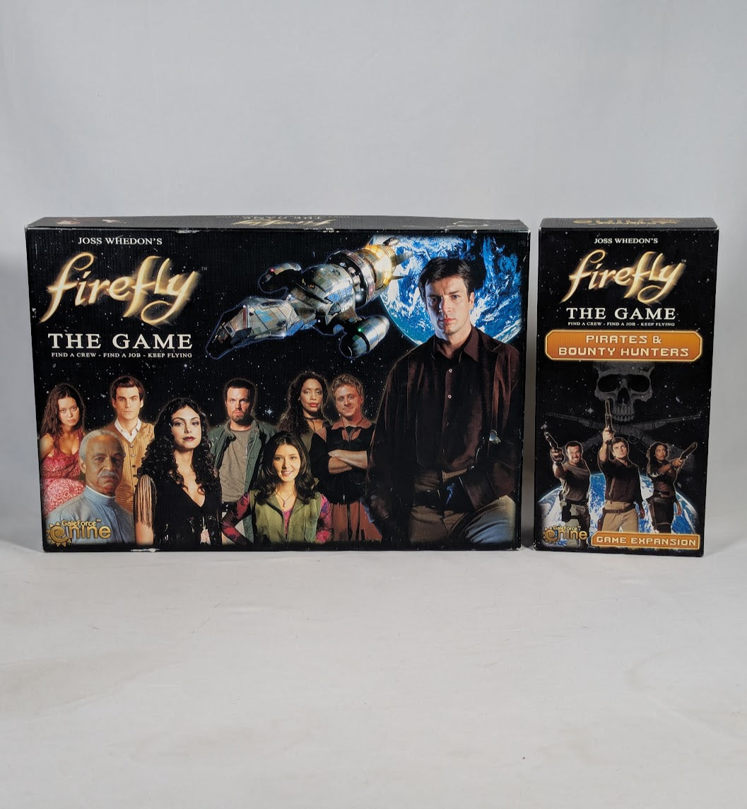 Firefly The Game & Pirates & Bounty Hunters Expansion GaleForce Online 2013 Board Game Bundle