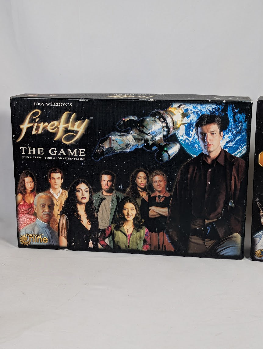 Firefly The Game & Pirates & Bounty Hunters Expansion GaleForce Online 2013 Board Game Bundle