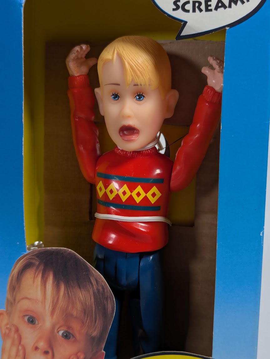 Home Alone Screaming Kevin 1991 THQ Action Figure