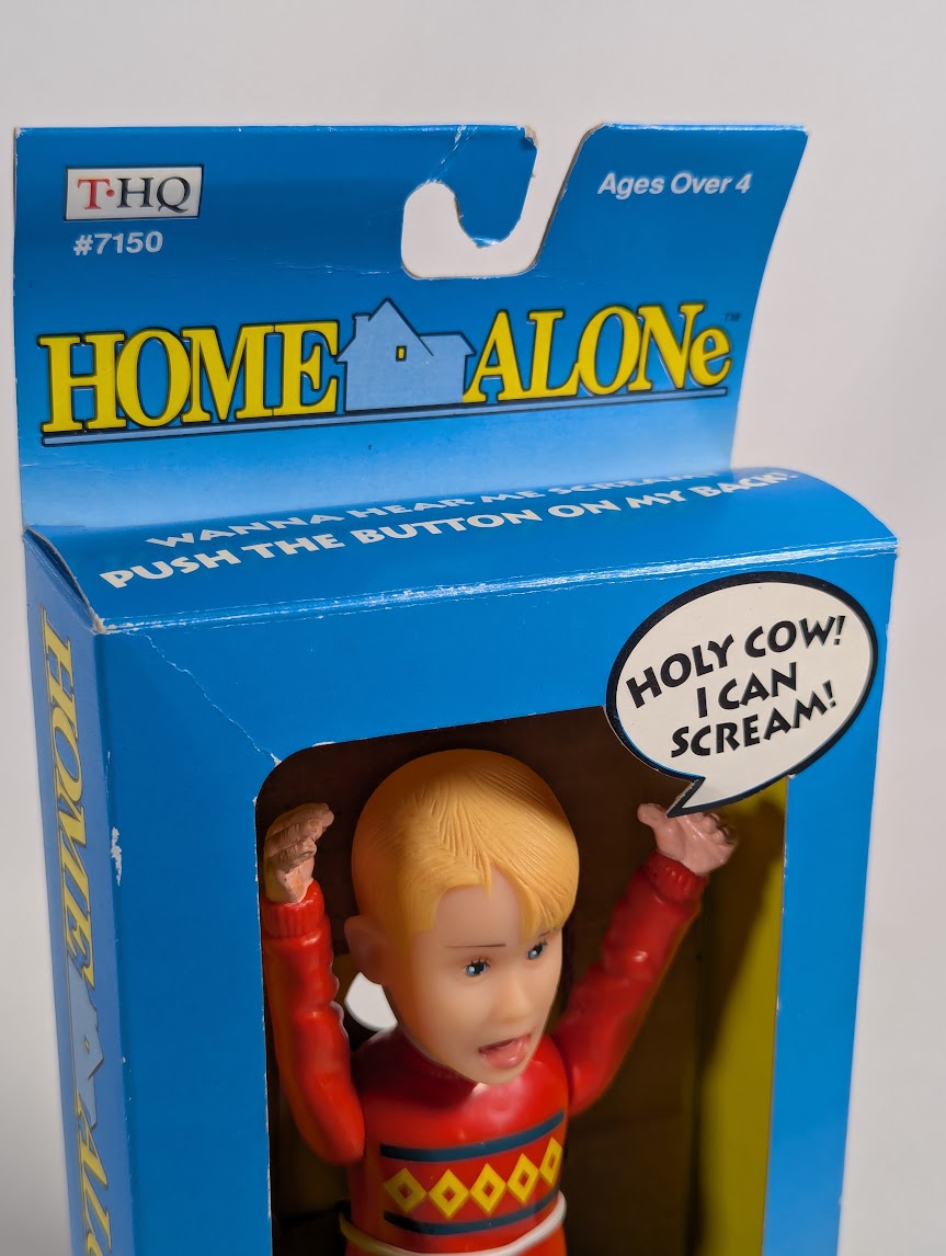 Home Alone Screaming Kevin 1991 THQ Action Figure