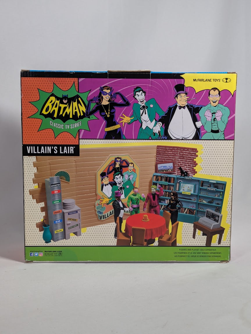 DC Comics Batman Classic TV Series Villain's Lair 2022 McFarlane Toys Playset