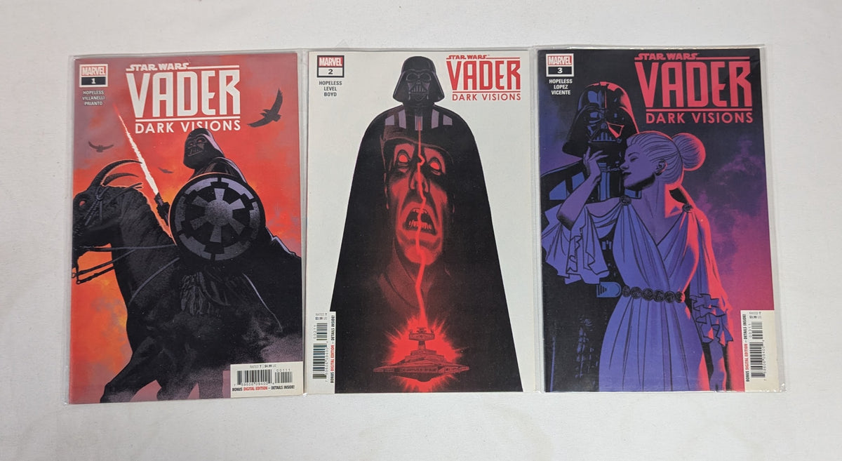 Star Wars Vader Dark Visions (2019) Issues 1 - 3 Comic Book Bundle