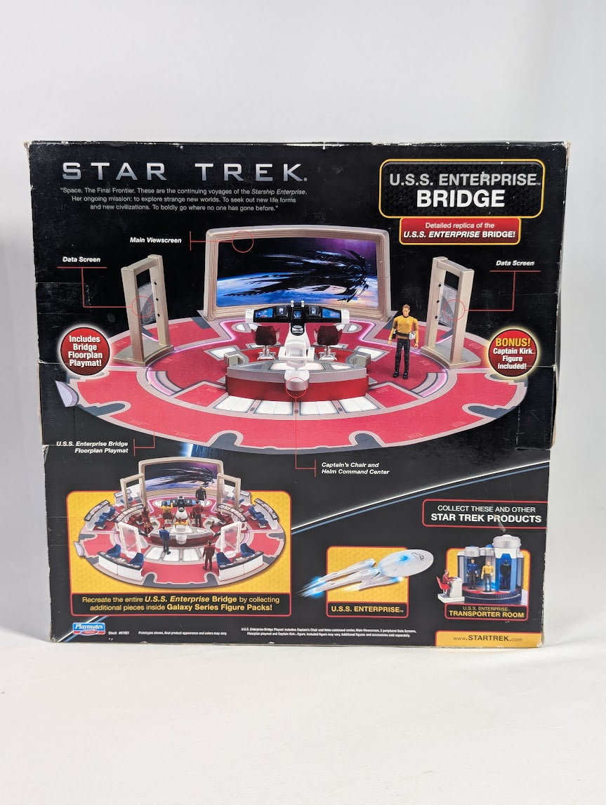 Star Trek USS Enterprise Bridge (With Captain Kirk Figure) 2009 Playmates Playset