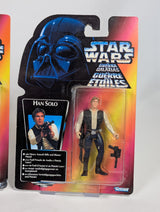 Star Wars Luke Skywalker (1995), Han Solo (1995) & Han Solo in Endor Gear (1996) Kenner Action Figure Bundle