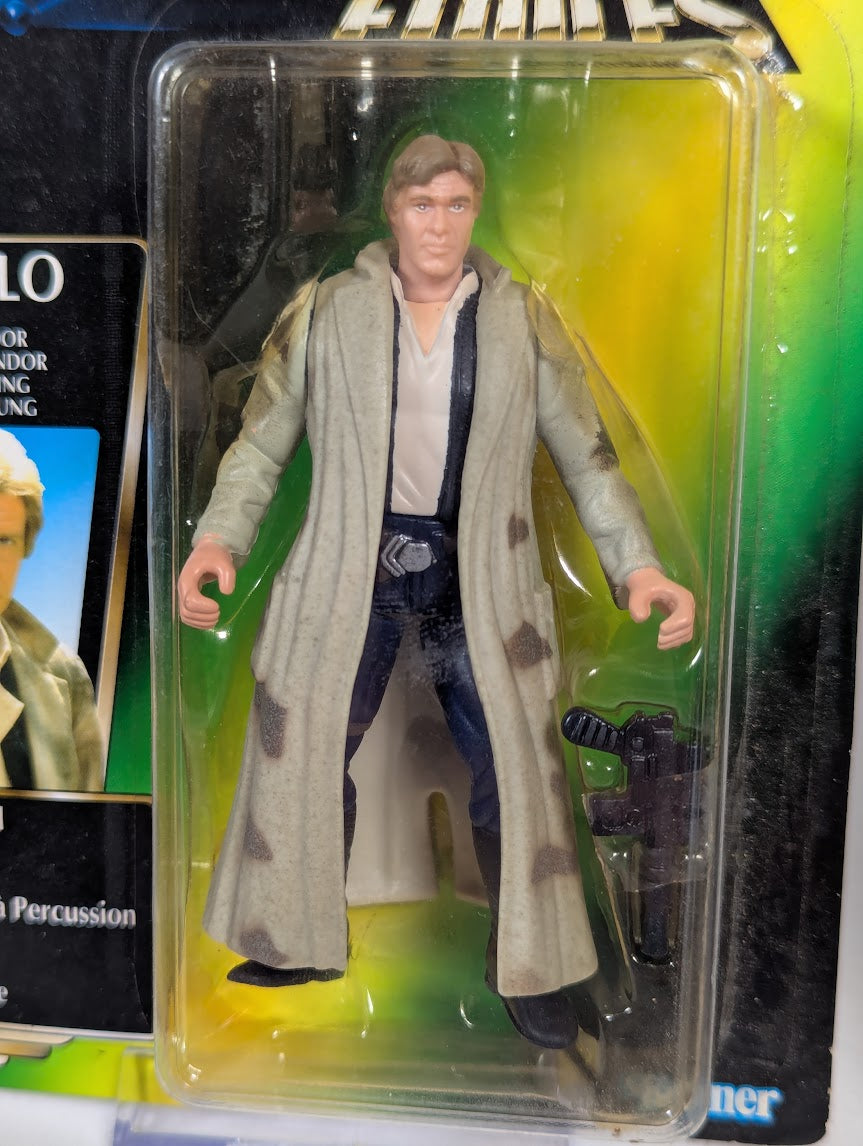 Star Wars Luke Skywalker (1995), Han Solo (1995) & Han Solo in Endor Gear (1996) Kenner Action Figure Bundle