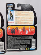 Star Wars Luke Skywalker (1995), Han Solo (1995) & Han Solo in Endor Gear (1996) Kenner Action Figure Bundle