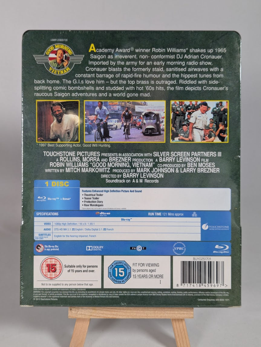 Good Morning Vietnam Blu Ray Steelbook (Sealed)
