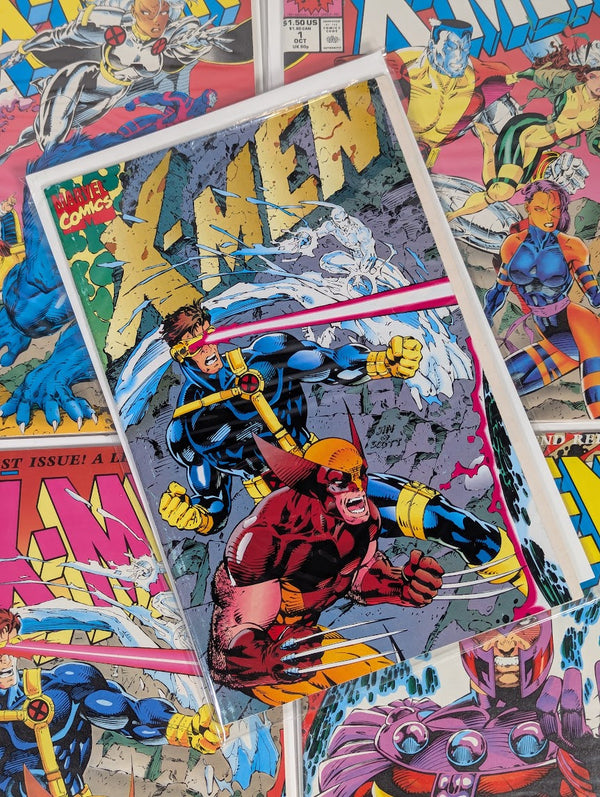 Marvel X-Men (1991) Issue #1 Jim Lee Cover Variants A, B, C, D & E Bundle of 5 Comic Books
