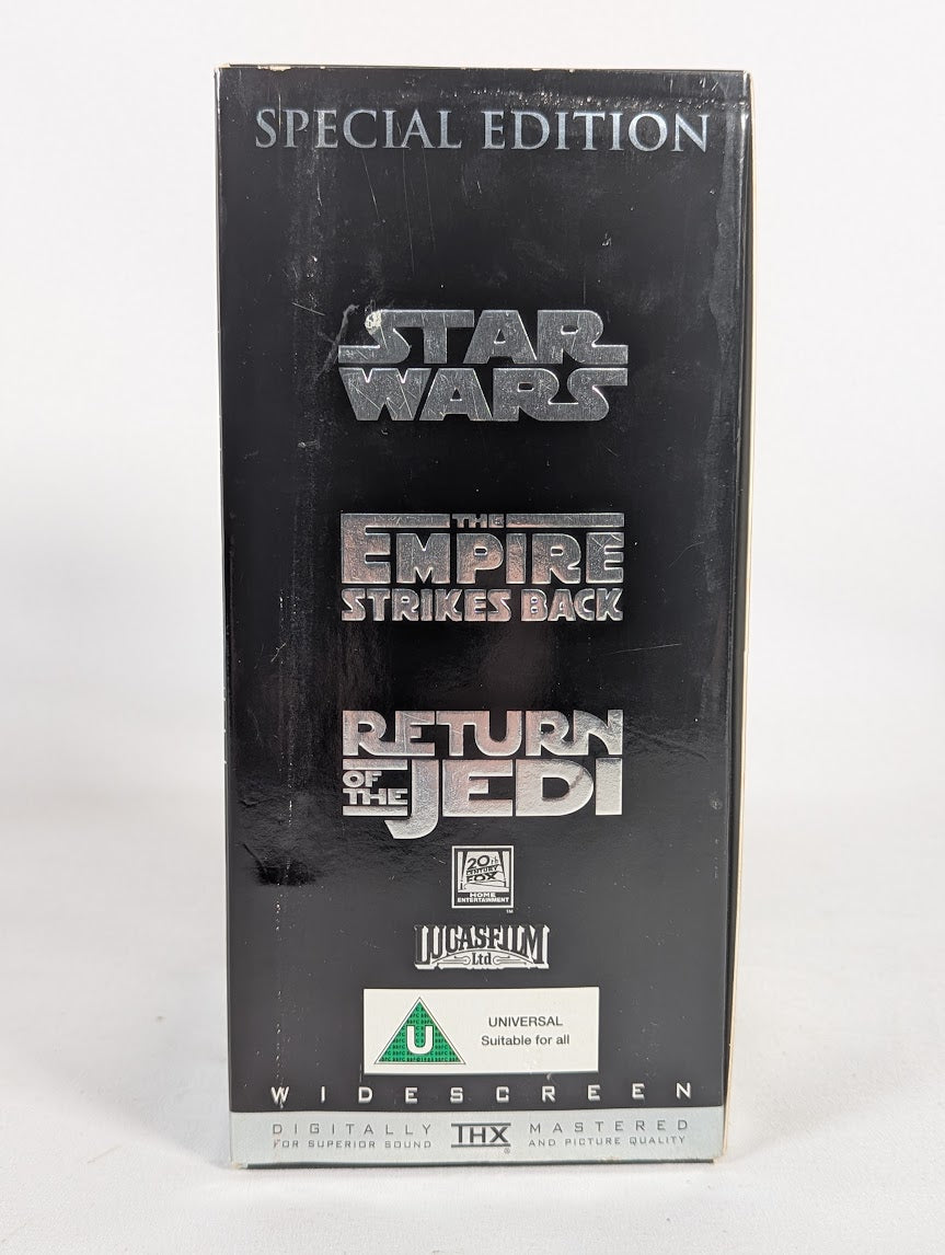 Star Wars Trilogy Special Edition (Silver) & Episode 1 + 2 Bundle of VHS Tapes